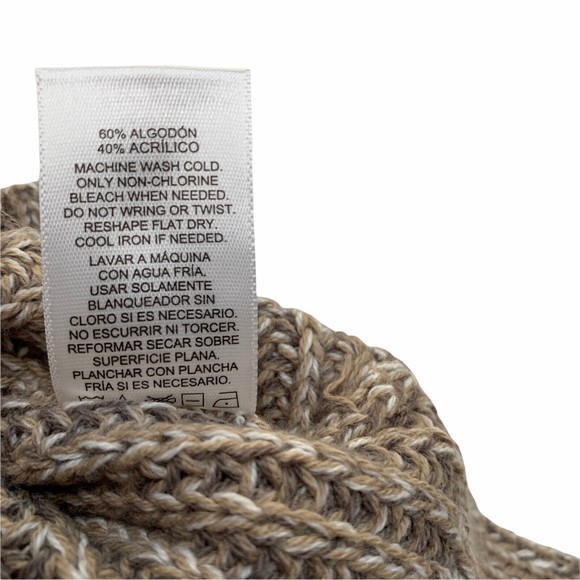 Ellen Tracy Ladies' Comfy Roll Neck Sweater Size XXL Oatmeal Marl Beige - Picture 10 of 12